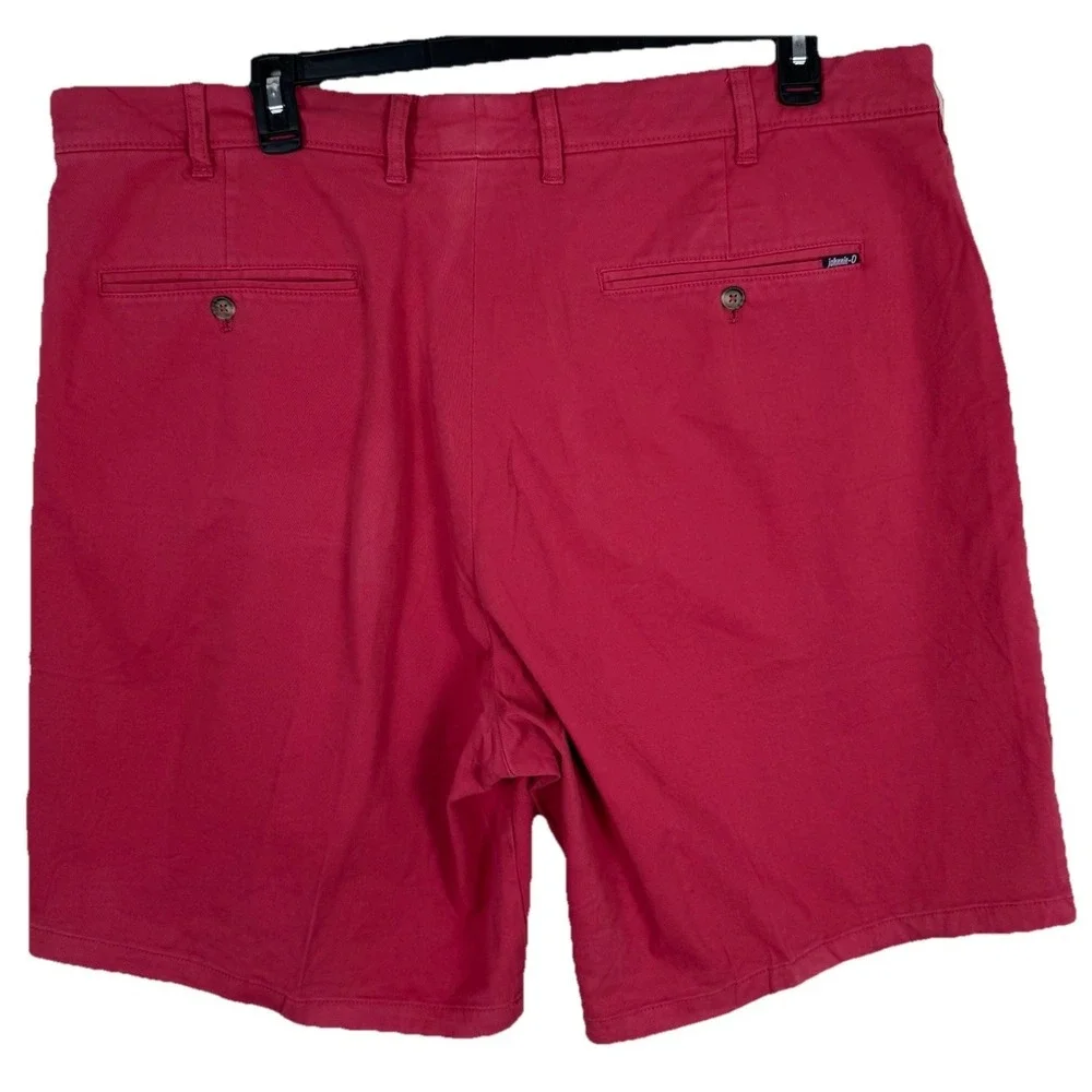 Johnnie-O Men's Neal Stretch Chino Shorts 44 Malibu Red Twill‎ Casual NWT